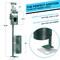 Emma and Oliver Kirk Pet Waste Station with Glow in the Dark Sign, Bag Dispenser, Hand Sanitizer & Trash Can with Lid - Includes 400 Pull Out Bags & 50 Can Liners